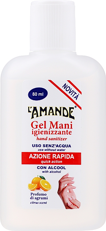 Żel do dezynfekcji rąk o zapachu cytrusowym - L'Amande Citrus Scent Hand Sanitizer Gel — Zdjęcie N1