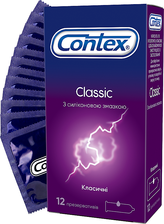 Prezerwatywy lateksowe z silikonowym lubrykantem - Contex Classic