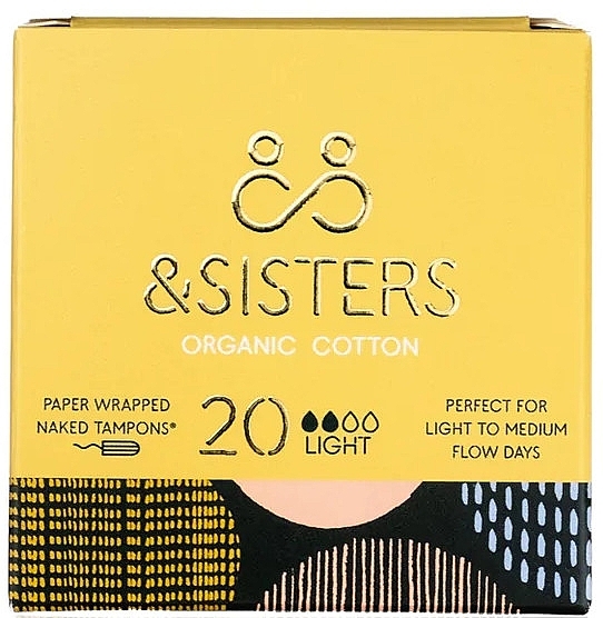 Tampony higieniczne, 20 szt. - &Sisters Naked Tampons Light — Zdjęcie N1
