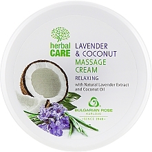 Kup WYPRZEDAŻ Relaksujący krem do masażu - Bulgarian Rose Herbal Care Lavender & Cococnut Massage Cream *