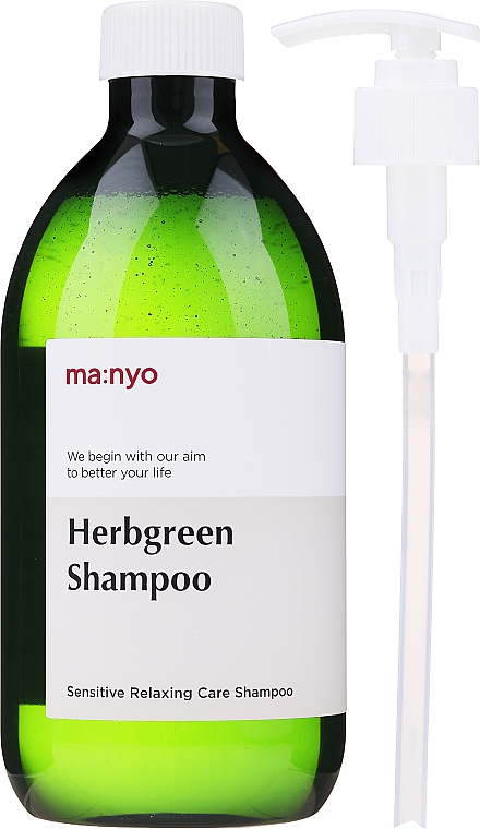 Szampon z ekstraktami ziołowymi do włosów - Manyo Herbgreen Shampoo