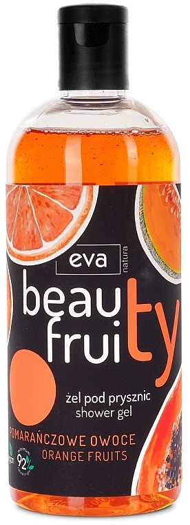 Żel pod prysznic Pomarańczowe owoce - Eva Natura Beauty Fruity Orange Fruits Shower Gel — Zdjęcie N1