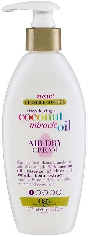 Krem przeciw puszeniu się włosów - OGX Coconut Miracle Oil Air Dry Cream