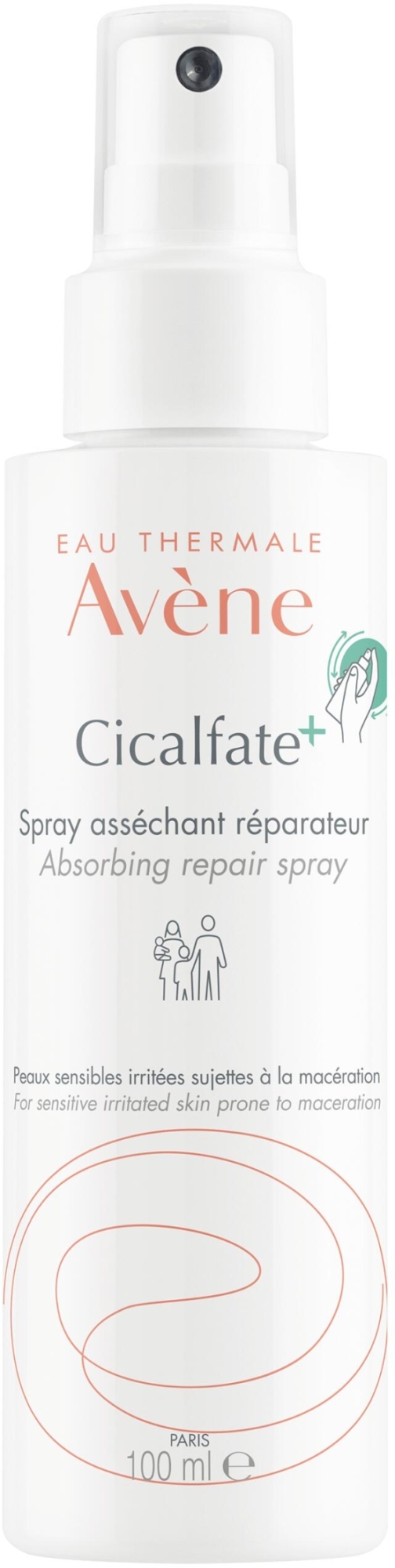 Regenerujący spray do twarzy i ciała - Avene Cicalfate+ Spray — Zdjęcie 100 ml