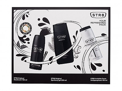 STR8 Original Your Refreshing Pack - Zestaw (deo/150ml + deo/150ml + sh/gel/250ml) — Zdjęcie N1