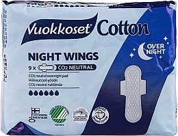 Kup Podpaski na noc, 9 szt. - Vuokkoset Cotton Night Wings