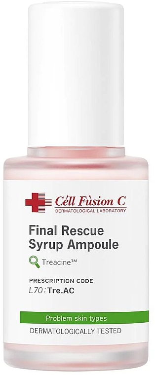 Serum do cery problematycznej z niedoskonałościami - Cell Fusion C Final Rescue Syrup Ampoule  — Zdjęcie N1