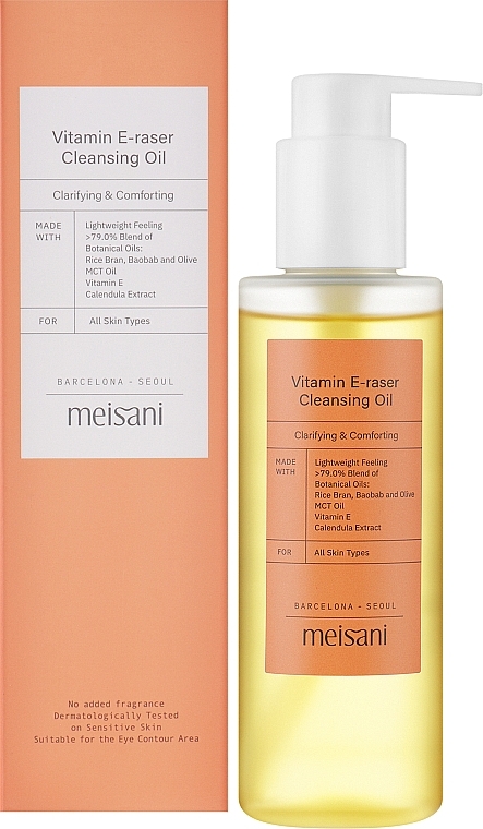 Oczyszczający olejek do twarzy z witaminą E - Meisani Vitamin E-Raser Cleansing Oil — Zdjęcie N2