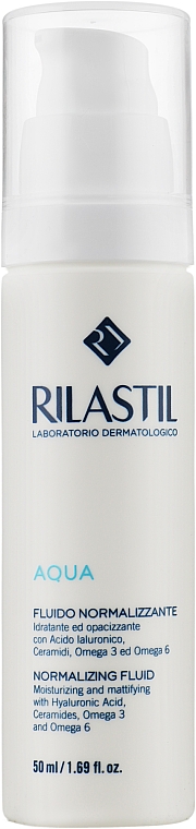 Normalizujący fluid o działaniu matującym do twarzy - Rilastil Aqua Fluido Normalizzante — Zdjęcie N2