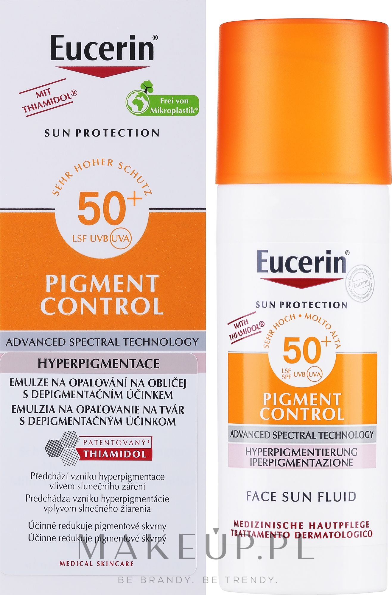 Emulsja ochronna przeciw przebarwieniom - Eucerin Sun Protection Pigment Control SPF 50+ — Zdjęcie 50 ml