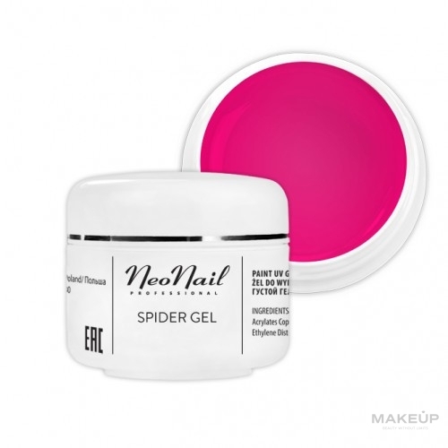 WYPRZEDAŻ Żel do paznokci - NeoNail Professional Spider Gel * — Zdjęcie Neon Pink