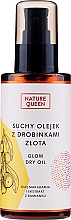Kup Suchy olejek do pielęgnacji twarzy, ciała i włosów z drobinkami złota - Nature Queen