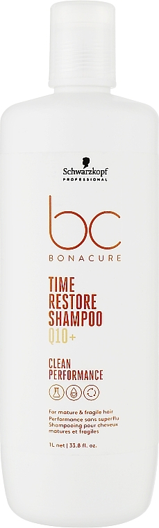 Szampon do włosów - Schwarzkopf Professional Bonacure Time Restore Shampoo Q10+ — Zdjęcie N2