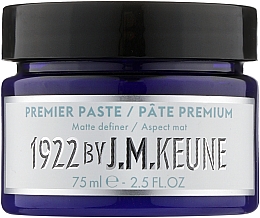Męska pasta do stylizacji włosów Premier - Keune 1922 Premier Paste Distilled For Men — Zdjęcie N1