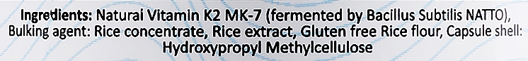 Witamina K2 MK-7, 200 mcg, w kapsułkach - Navigator Vitamin K2 MK-7 — Zdjęcie N3