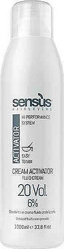 Utleniacz do włosów 6% - Sensus Cream Activator 20 Vol — Zdjęcie N1