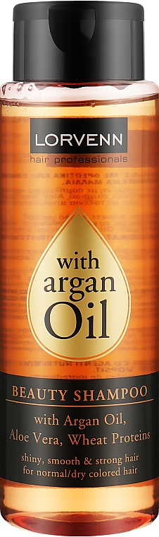 Szampon do włosów normalnych, suchych, farbowanych z olejem arganowym - Lorvenn Argan Exotic Oil Beauty Shampoo — Zdjęcie N1