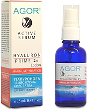 Kup Serum nawilżające z kwasem hialuronowym 2% - Agor Hyaluron Prime Active Serum