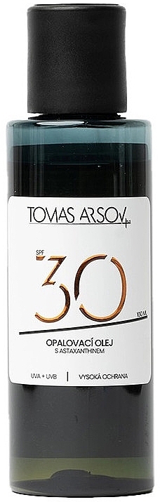 Olejek do opalania z astaksantyną - Tomas Arsov Suntan Oil SPF30 — Zdjęcie N1