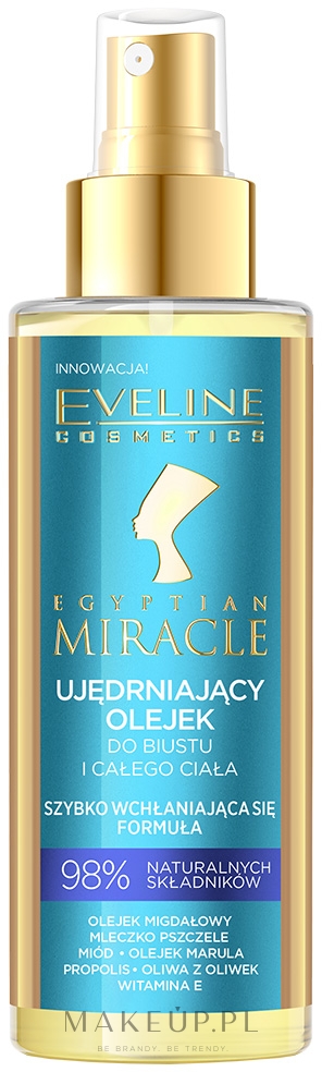 Ujędrniający olejek do biustu i całego ciała - Eveline Cosmetics Egyptian Miracle — Zdjęcie 150 ml