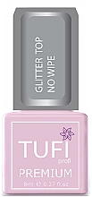 Kup Top bez lepkiej warstwy z mikropołyskiem - Tufi Profi Premium Glitter Top No Wipe
