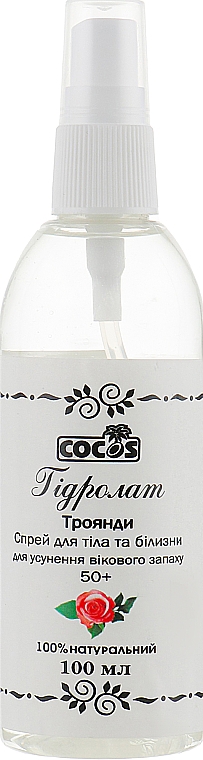Hydrolat różany, spray do ciała i bielizny 50+ - Cocos