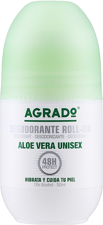 Dezodorant w kulce z aloesem - Agrado Aloe Vera Deodorant Roll On — Zdjęcie N1