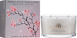 Świeca zapachowa - The English Soap Company Oriental Spice & Cherry Blossom Triple Wick Candle — Zdjęcie N2