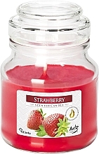 Świeca zapachowa w szkle Truskawka - Bispol Scented Candle Strawberry — Zdjęcie N1