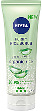 Oczyszczający peeling ryżowy do twarzy Bio aloes i organiczny ryż - Nivea Purify Rice Scrub — Zdjęcie N1