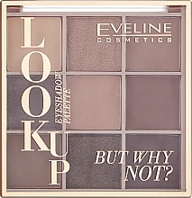 Paleta 9 cieni do powiek - Eveline Cosmetics Look Up Eyeshadow Palette — Zdjęcie N2