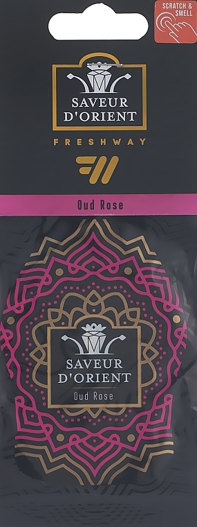 Wiszący zapach Oud Rose - Fresh Way Saveur D'Orient — Zdjęcie N1