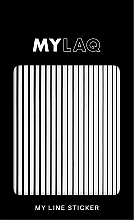 Kup Naklejki na paznokcie Linie, czarne - MylaQ My Black Line Sticker
