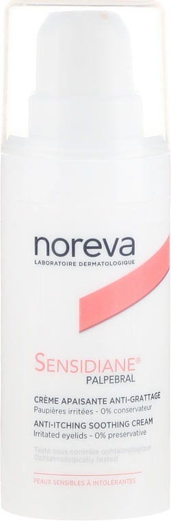 Łagodzący krem do powiek - Noreva Laboratoires Sensidiane Palpebral Anti-Itching Soothing Cream — Zdjęcie N2