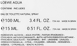 Loewe Agua De Loewe - Zestaw (edt 100 ml + edt 15 ml + aroma/ceramics) — Zdjęcie N3