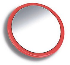 Okrągłe lusterko kieszonkowe, 9511, 7 cm, czerwone - Donegal — Zdjęcie N1