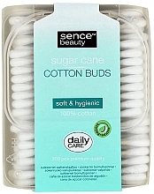 Waciki bawełniane, 200 szt. - Sence Sugar Cane Cotton Buds Soft & Hygine — Zdjęcie N1