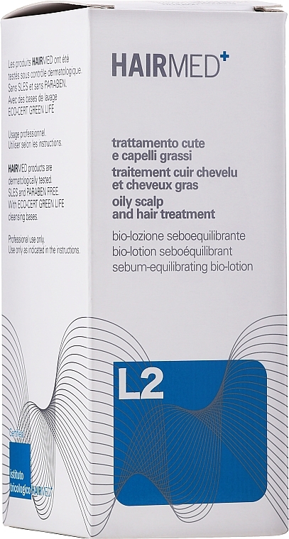 PRZECENA! Żel regulujący poziom sebum wydzielanego przez skórę głowy - Hairmed L2 Sebum Balancing Bio Lotion Astringent Toning Action * — Zdjęcie N2