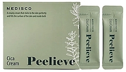 Nawilżający krem do twarzy - Medisco Peelieve Cica Cream (saszetka) — Zdjęcie N1
