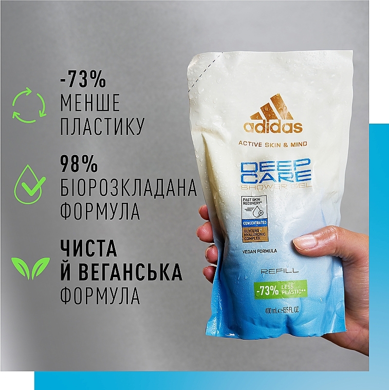 Żel pod prysznic dla mężczyzn - Adidas Deep Care Shower Gel Refill — Zdjęcie N3