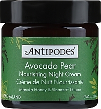 Odżywczy krem do twarzy na noc - Antipodes Avocado Pear Nourishing Night Cream — Zdjęcie N3