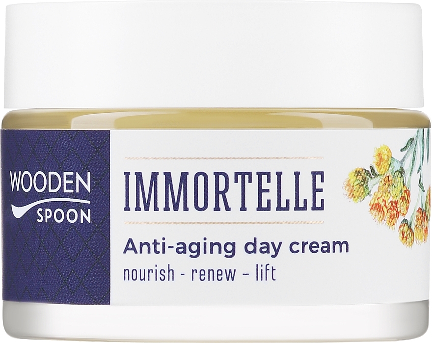 Przeciwstarzeniowy krem do twarzy na dzień - Wooden Spoon Anti-Aging Day Cream Immortelle & Superseeds — Zdjęcie N2