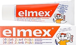 PRZECENA! Pasta do zębów dla dzieci 0-6 lat przeciw próchnicy z aminofluorkiem - Elmex Kids * — Zdjęcie N2