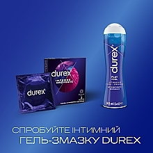 Prezerwatywy prążkowane z wypustkami i żelem stymulującym, 3 szt. - Durex Intense Orgasmic — Zdjęcie N5