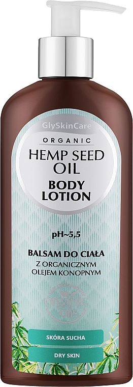 Balsam do ciała z olejem konopnym - GlySkinCare Hemp Seed Oil Body Lotion — Zdjęcie N1