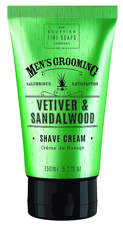 Krem do golenia Wetyweria i drzewo sandałowe - Scottish Fine Soaps Vetiver & Sandalwood Shave Cream — Zdjęcie N1