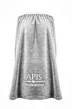 Peleryna kosmetyczna w kolorze szarym z logo - APIS Professional — Zdjęcie N1