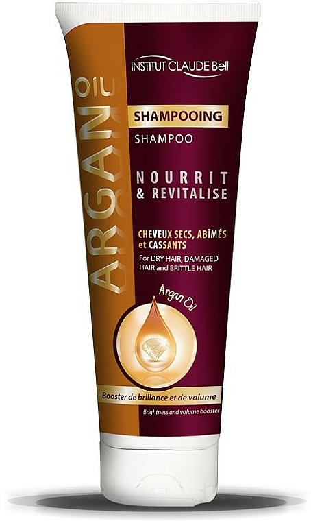 Nawilżający szampon do włosów normalnych i suchych - Institut Claude Bell Argan Oil Shampoo — Zdjęcie N1
