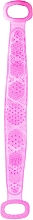 Silikonowa myjka do ciała, różowa - Deni Carte — Zdjęcie N2
