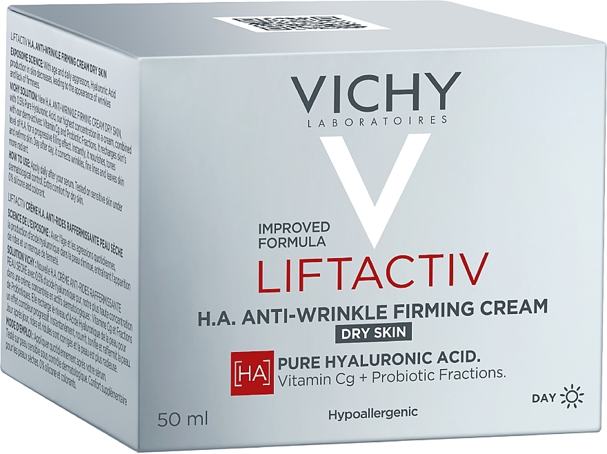 Ujędrniający krem przeciwzmarszczkowy - Vichy Liftactiv H.A. Anti-Wrinkle Firming Cream Fragrance-Free — Zdjęcie N3